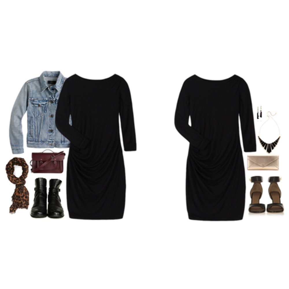 THREE DOTS RHEA RUCHED DRESS - Picture 3 of 3